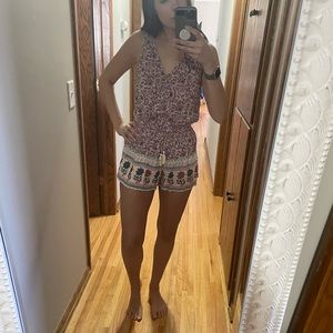 American eagle floral boho romper